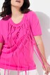 Boxy knotted fringe T-shirt