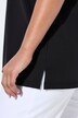 T-shirt dal taglio svasato con scollo decorato e mezze maniche