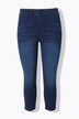 7/8-pituiset Sienna-farkkuleggingsit, kapenevat lahkeet, denimjäljitelmää