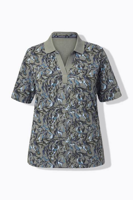 Poloshirt, halflange mouw, polokraag