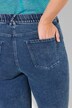 Capri Sarah, denimsweat, jeanslook, riemlussen