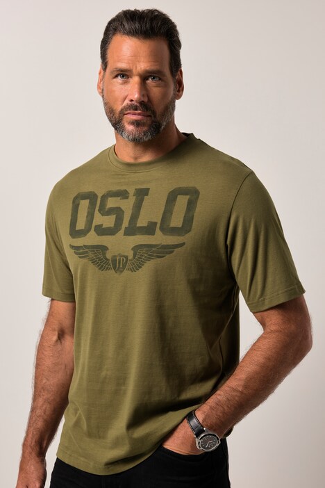 JP1880 T-Shirt, Halbarm, Brustprint, bis 8XL
