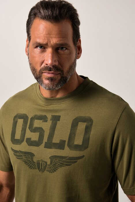 JP1880 T-Shirt, Halbarm, Brustprint, bis 8XL
