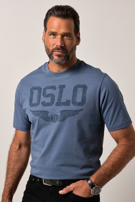 JP1880 T-Shirt, Halbarm, Brustprint, bis 8XL