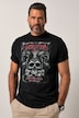 Camiseta JP1880, media manga, look vintage, estampado en el pecho, hasta la talla 8 XL