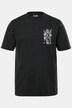 Camiseta JP1880, media manga, look vintage, estampado en el pecho, hasta la talla 8 XL