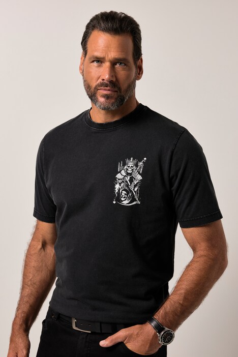 JP1880 T-Shirt, Halbarm, Vintage Look, Brustprint, bis 8 XL