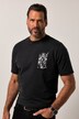 Camiseta JP1880, media manga, look vintage, estampado en el pecho, hasta la talla 8 XL