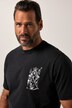 Camiseta JP1880, media manga, look vintage, estampado en el pecho, hasta la talla 8 XL