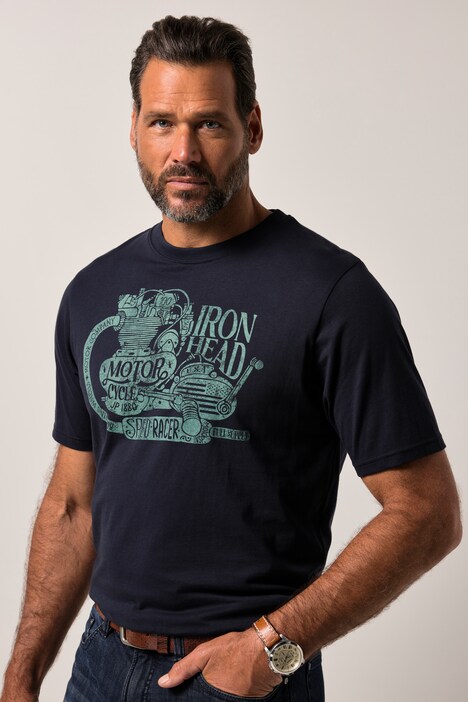 JP1880 T-Shirt, Halbarm, Brustprint, bis 8 XL