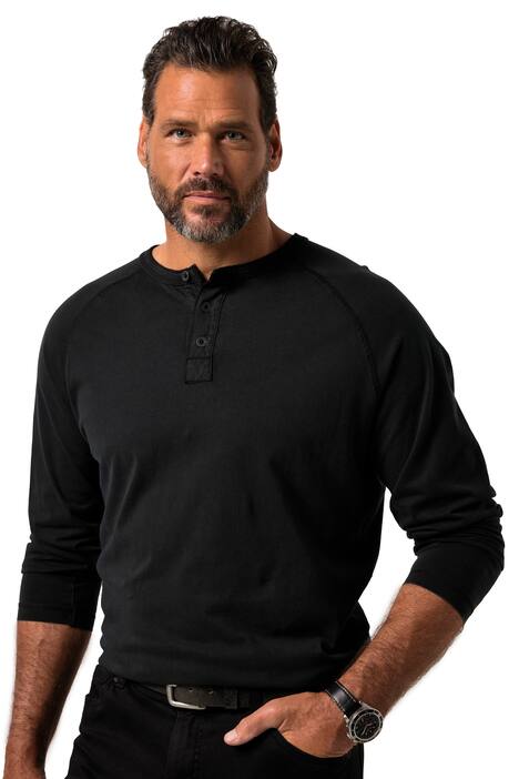 Henley JP1880, dlouhé rukávy, vintage vzhled, od 8XL