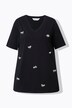 Camiseta, forma en A, lazos de perlas decorativas