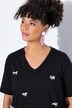 Camiseta, forma en A, lazos de perlas decorativas