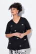 Camiseta, forma en A, lazos de perlas decorativas
