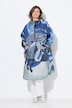 Poncho imperméable unisexe à capuche avec imprimé