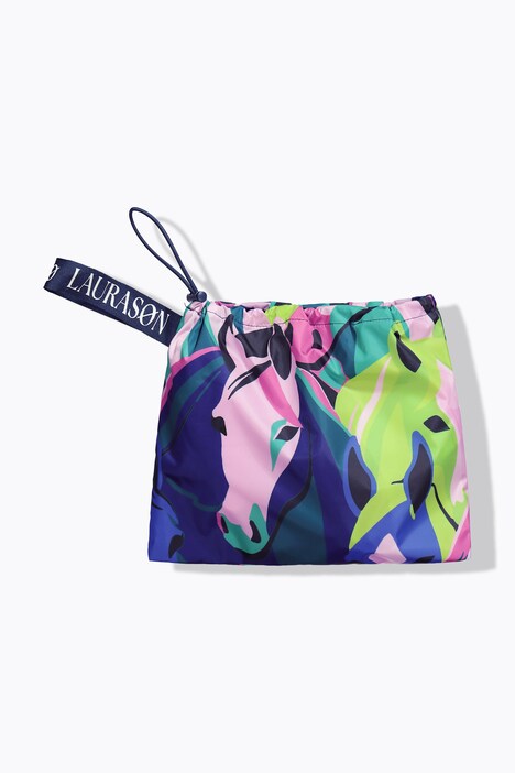 Functionele regencape, unisex, print, capuchon
