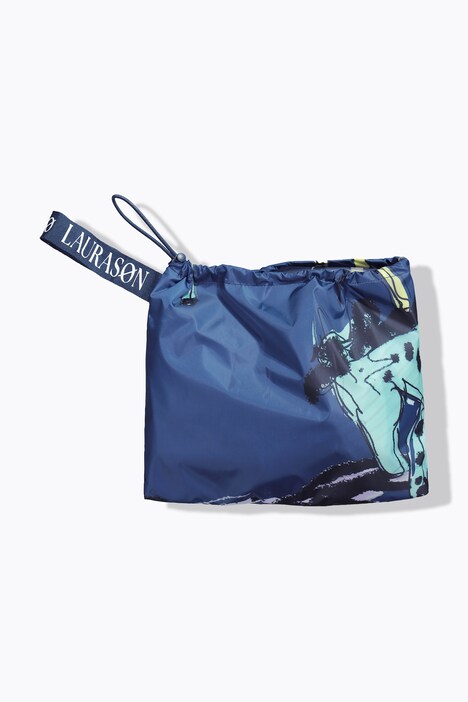 Functionele regencape, unisex, print, capuchon