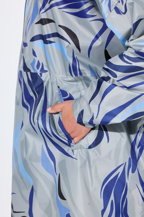 Poncho imperméable unisexe à capuche avec imprimé