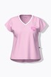 Pyjama à carreaux, T-shirt décolleté en V et manches courtes