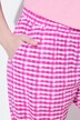 Pyjama à carreaux, T-shirt décolleté en V et manches courtes