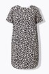 Jurk, straight shape, luipaard