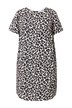 Šaty, rovný střih, leopardí vzor