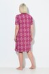 Bigshirts, set van 2, ruiten, ronde hals, korte mouwen
