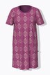 Bigshirts, set van 2, ruiten, ronde hals, korte mouwen