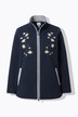 Veste en polaire esprit costume traditionnel bavarois. Fermeture zippée à double sens. Broderies edelweiss