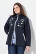 Veste en polaire esprit costume traditionnel bavarois. Fermeture zippée à double sens. Broderies edelweiss