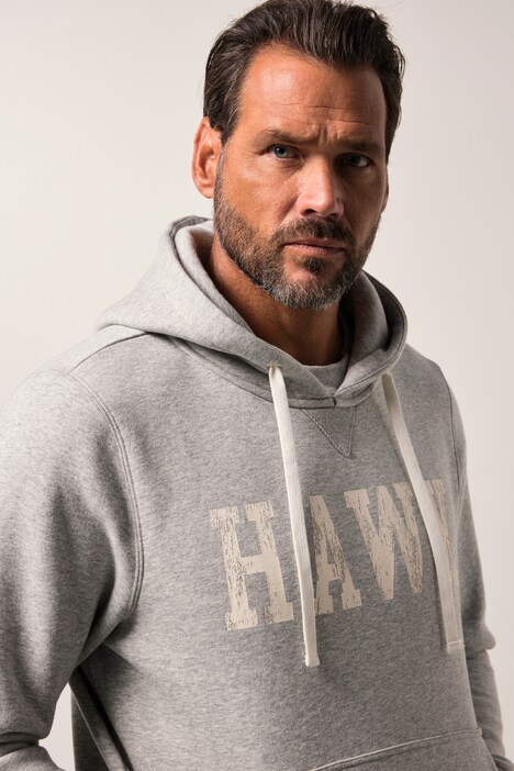 Sweat-shirt à capuche JP 1880, imprimé poitrine et poche kangourou - jusqu'au 8 XL