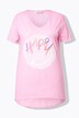 A-line rainbow sequin smiley T-shirt