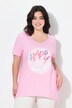 A-line rainbow sequin smiley T-shirt