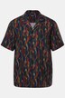 Chemise Men+ en viscose, imprimé all-over, manches courtes et col cubain, coupe Cuba Fit - jusqu'au 8 XL