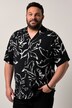 Men+ viskose-skjorte, korte ærmer, alloverprint, Cubakrave, Cuba Fit, op til str. 8XL