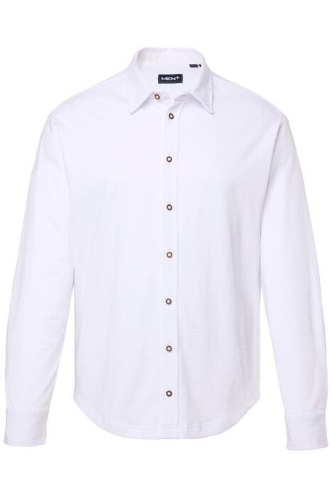Tradiční žerzejová košile Men+, dlouhé rukávy, žerzej, Kent límeček, Modern střih, do 8XL