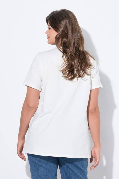 T-shirt, halflange mouw, V-hals, OEKO-TEX MIG