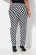 Pantaloni con design a puntini, taglio della gamba aderente e cintura elastica