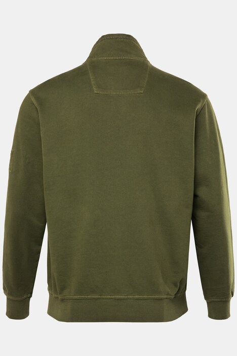 Veste en molleton JP 1880. Col montant. Écussons, style vintage - jusqu'au 8 