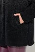 Manteau en polaire bouclée, col montant et boutons-pression, dégradé de couleurs