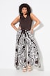 Pantalon esprit portefeuille. Jambe large et taille confortable