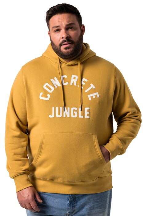 Mikina s kapucí Men+, potisk na hrudi, klokaní kapsy, do 8XL