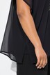 Maglia a doppio strato con pappagalli, scollo a V e mezze maniche