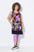 Jersey jurk, print, A-lijn, ronde hals, mouwloos