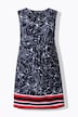 Jersey jurk, print, A-lijn, ronde hals, mouwloos