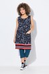 Jersey jurk, print, A-lijn, ronde hals, mouwloos