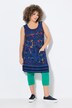Jersey jurk, print, A-lijn, ronde hals, mouwloos