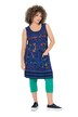 Žerzejové šaty, potisk, A střih, kulatý výstřih, bez rukávů