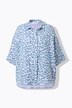 Blusa dal taglio oversize in mussola con colorato design leopardato