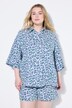Blusa dal taglio oversize in mussola con colorato design leopardato